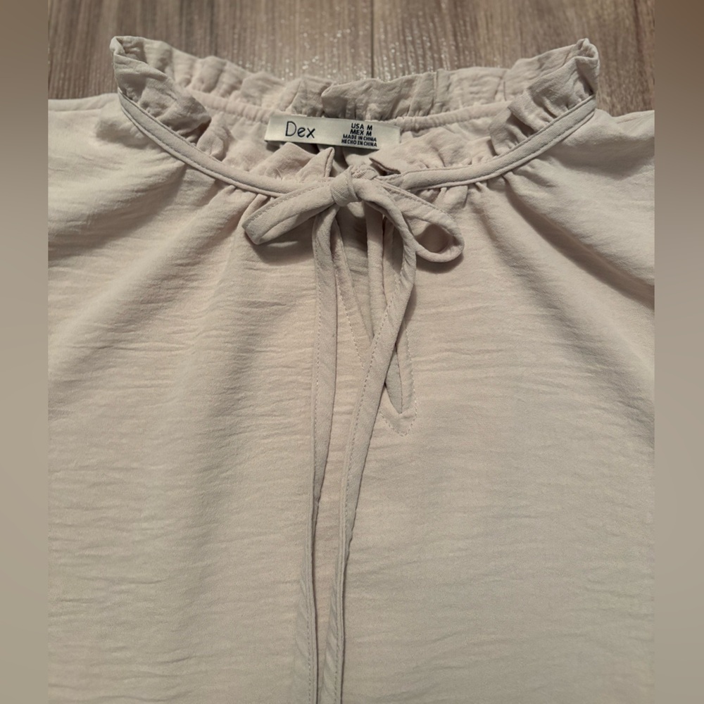 Dex Cream Drawstring Top - Picture 3 of 3